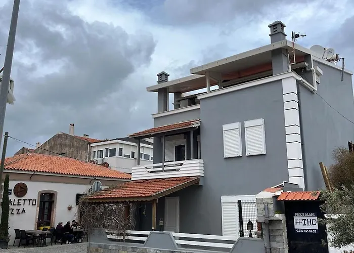 Five Bedroom Living, Triplex With Big Private Garden, Fifty Meters To Sea In Urla, Sleeps Twelve, Three Baths