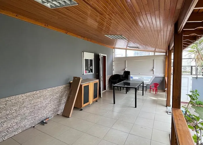 Five Bedroom Living, Triplex With Big Private Garden, Fifty Meters To Sea In Urla, Sleeps Twelve, Three Baths Urla